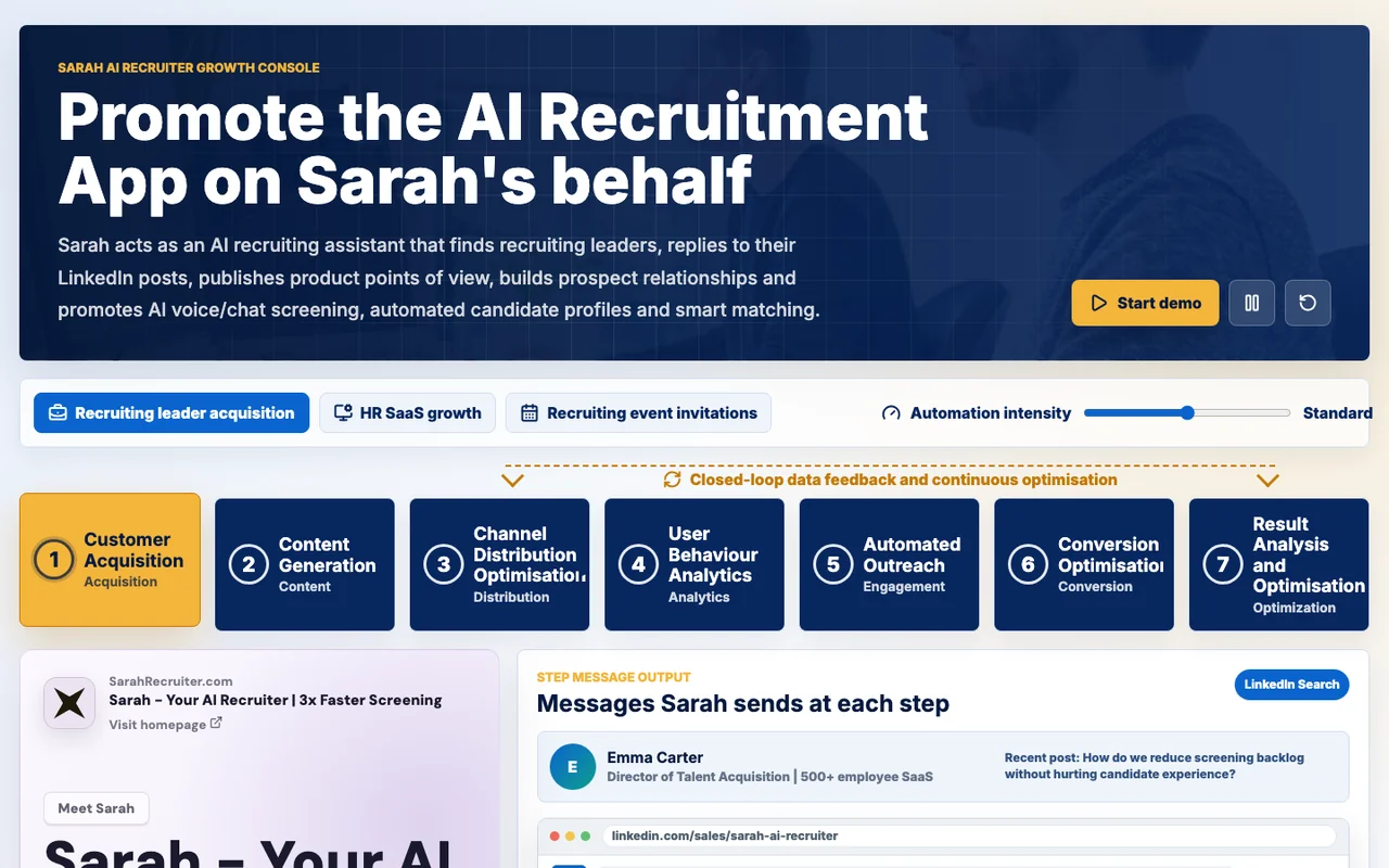 Content and marketing workflow demo
